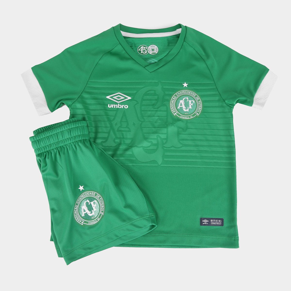 Kit Chapecoense Infantil I 2018 s/n° Torcedor Umbro