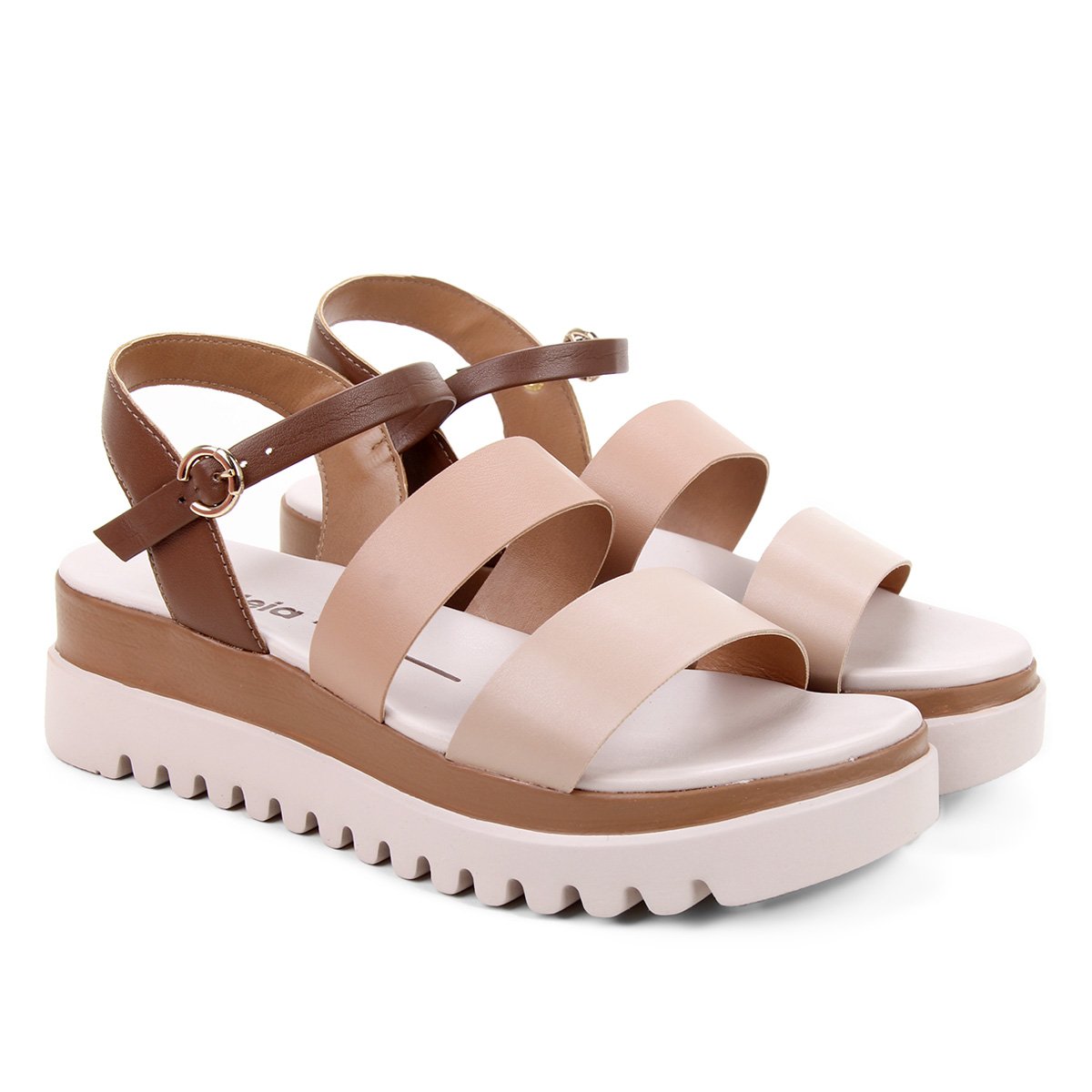 sandalia azaleia flatform