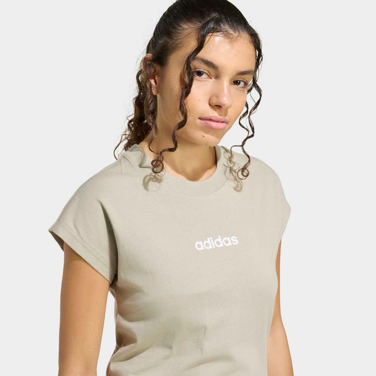Camiseta Adidas Logo Linear Feminina - Tam: G - 3