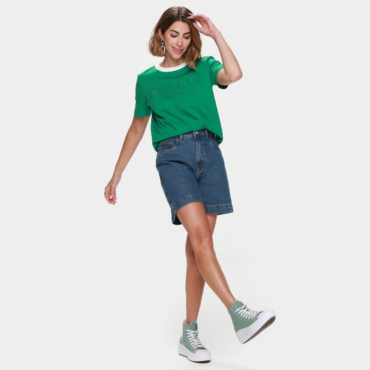 Camiseta Colcci 1986 Casual Feminina - Tam: P - 4