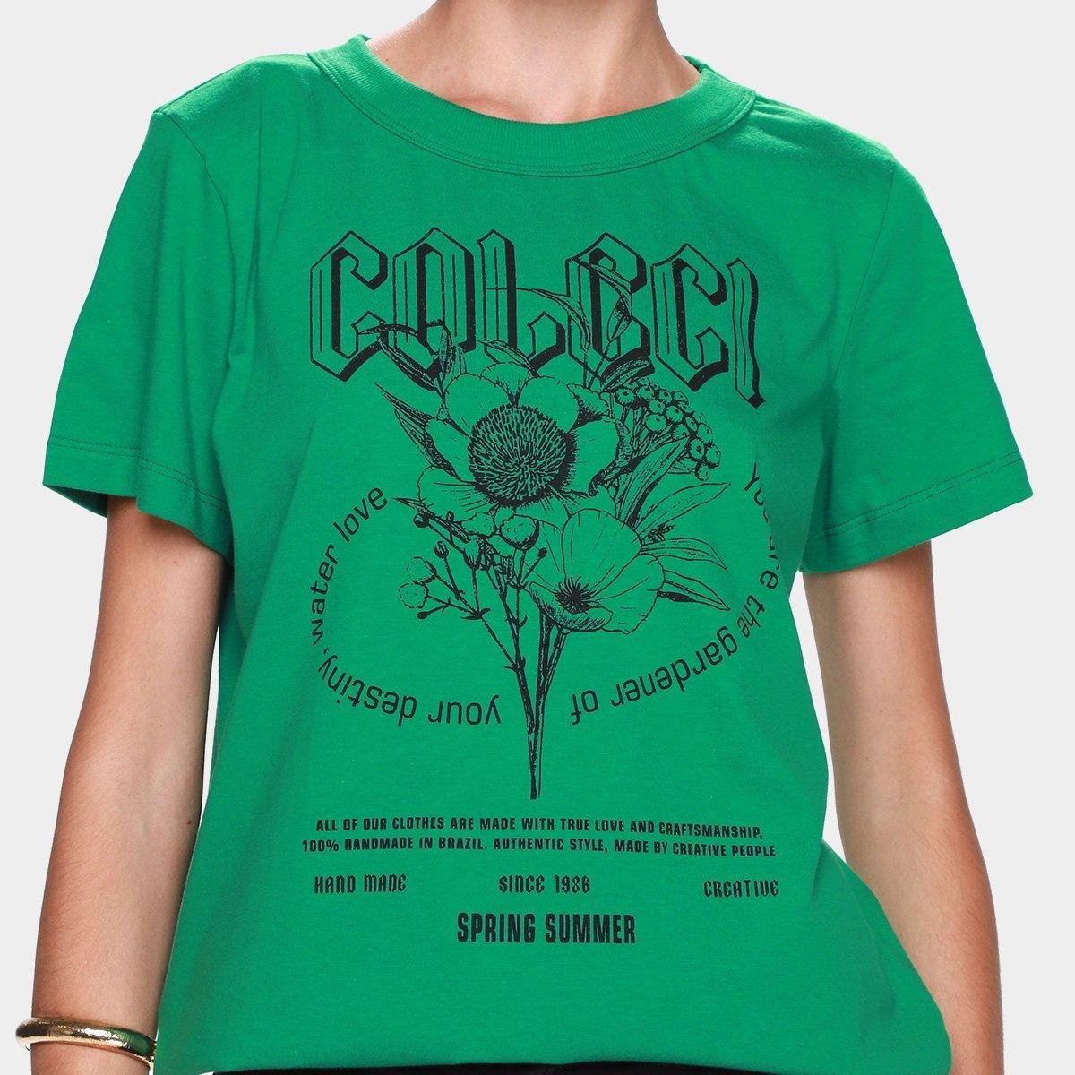 Camiseta Colcci Floral Feminina - Tam: EP - 2