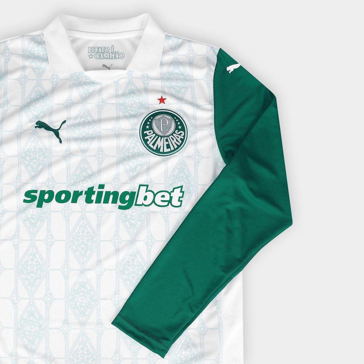 Camisa Manga Longa Palmeiras II 25/26 Torcedor Puma Masculina - Tam: P - 5