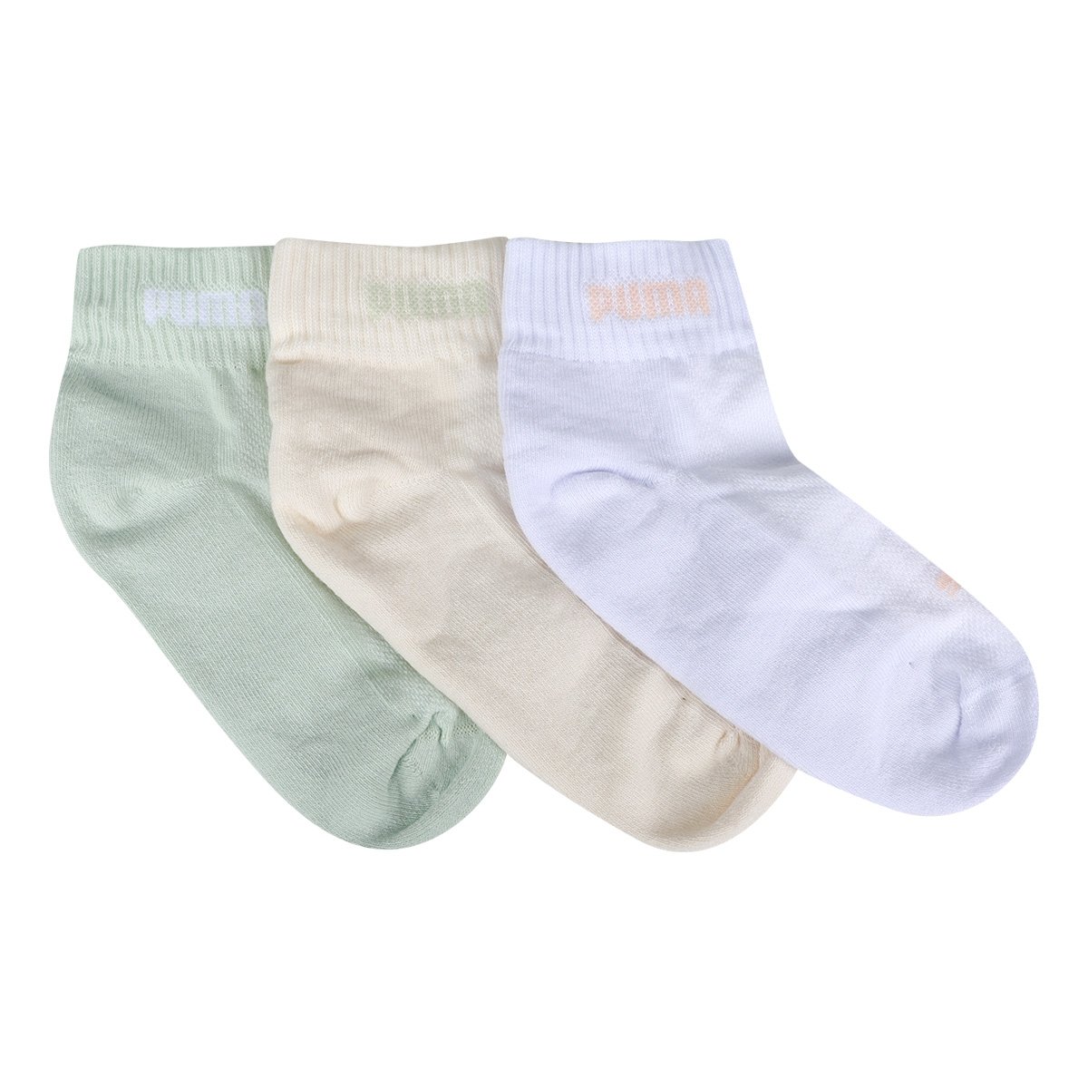 Kit Meia Puma Cano Baixo Esportiva 3 Pares Feminina - Tam: 34/39 - 4
