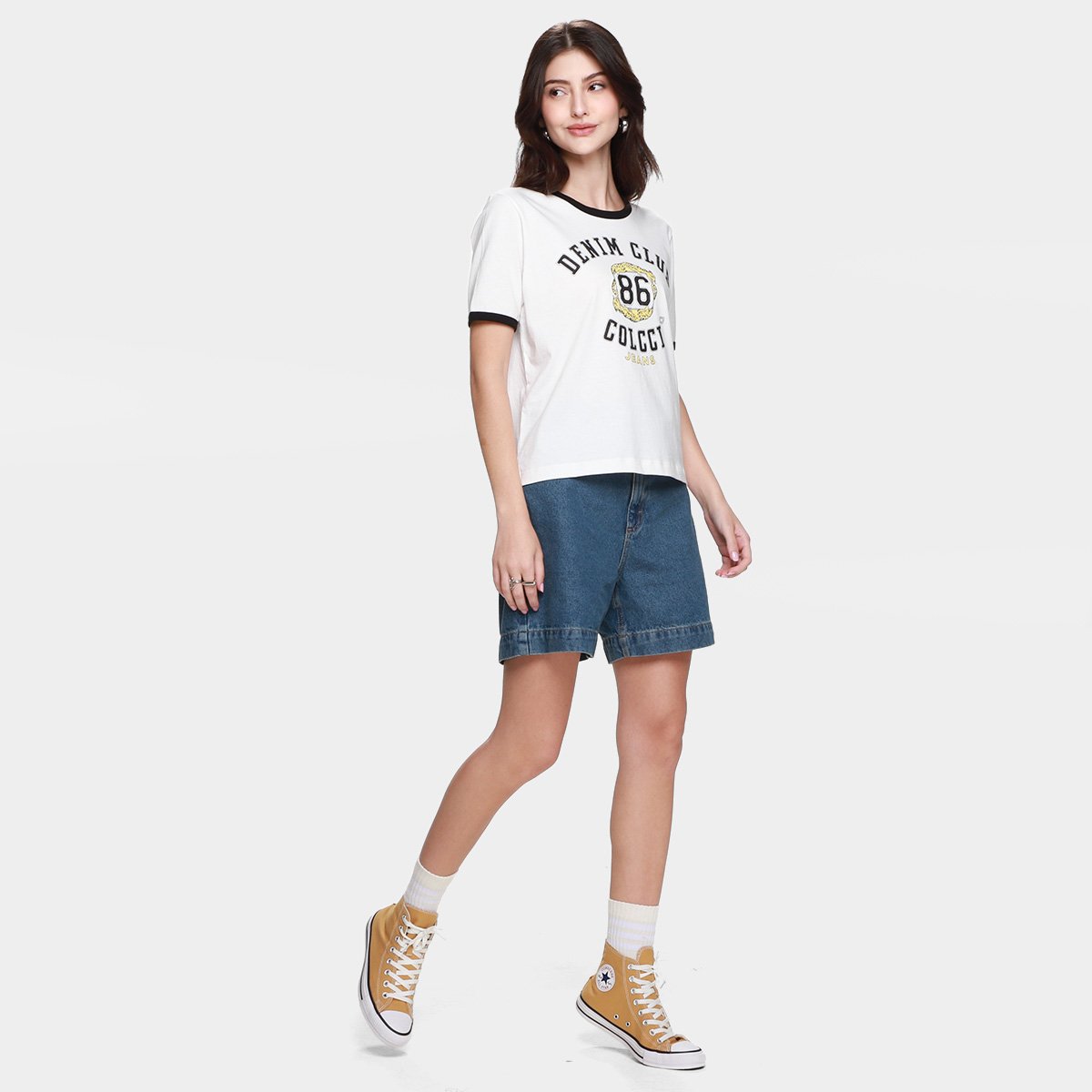 Camiseta Colcci Jeans Casual Feminina - Tam: M - 4