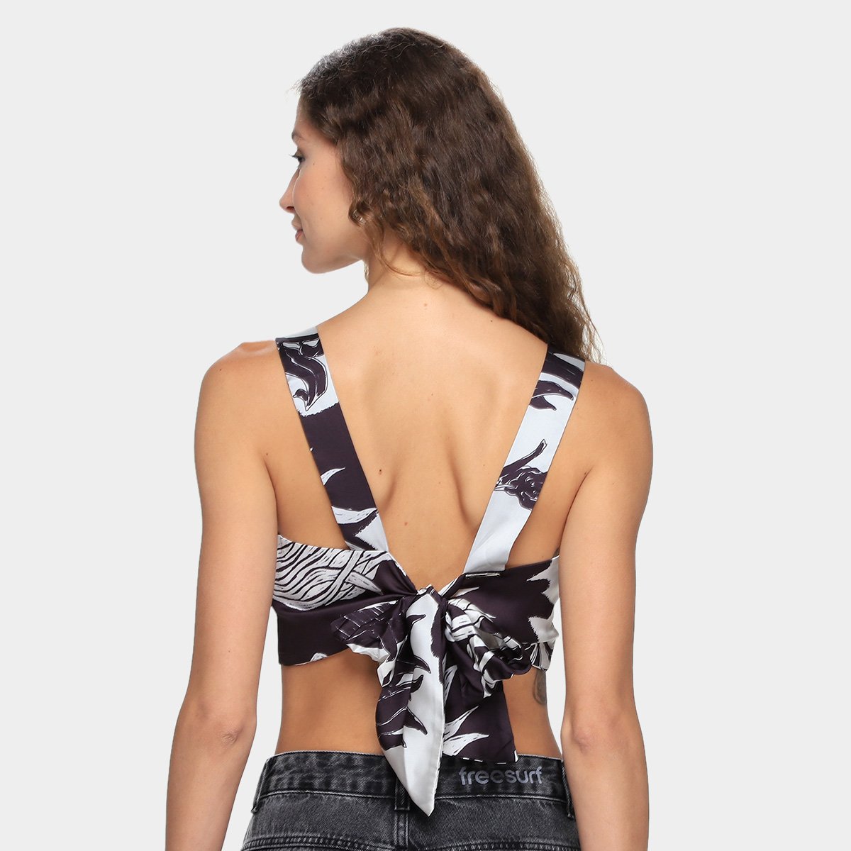 Top Morena Rosa com Amarração Feminino - Tam: P - 1