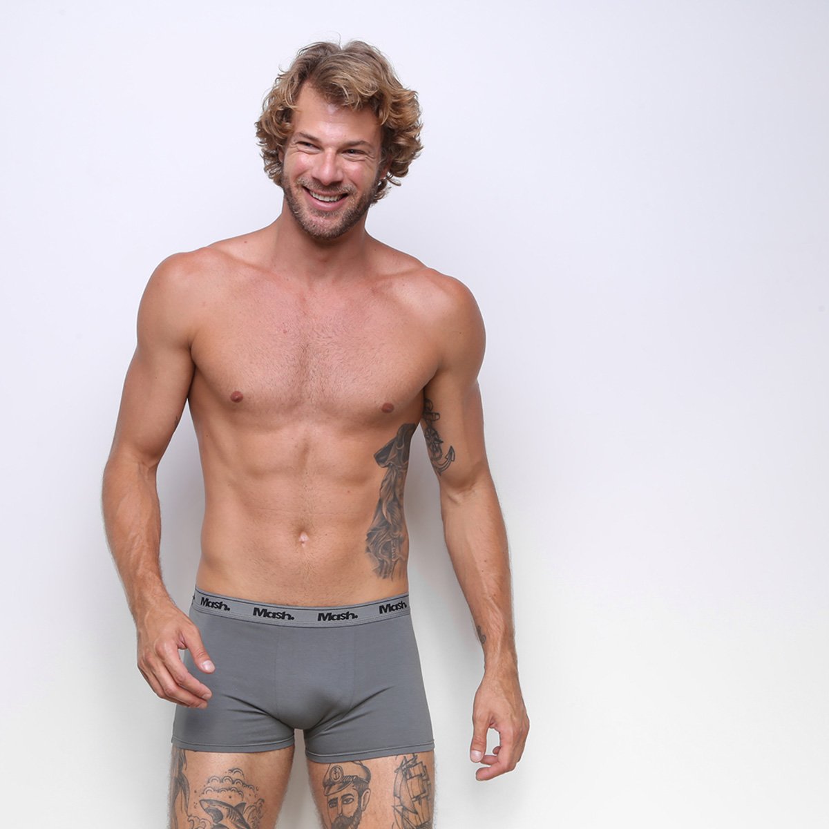 Kit Cueca Boxer Mash Masculina 10 Peças - Tam: P - 5