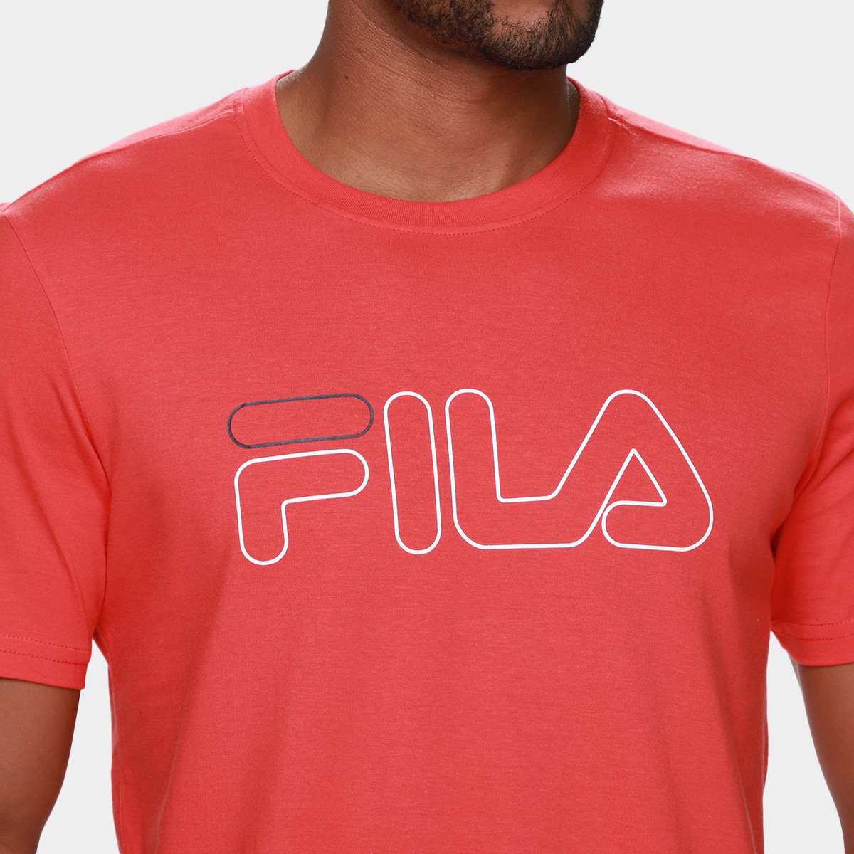 Camiseta Fila Letter Outline Masculina - Tam: P - 2