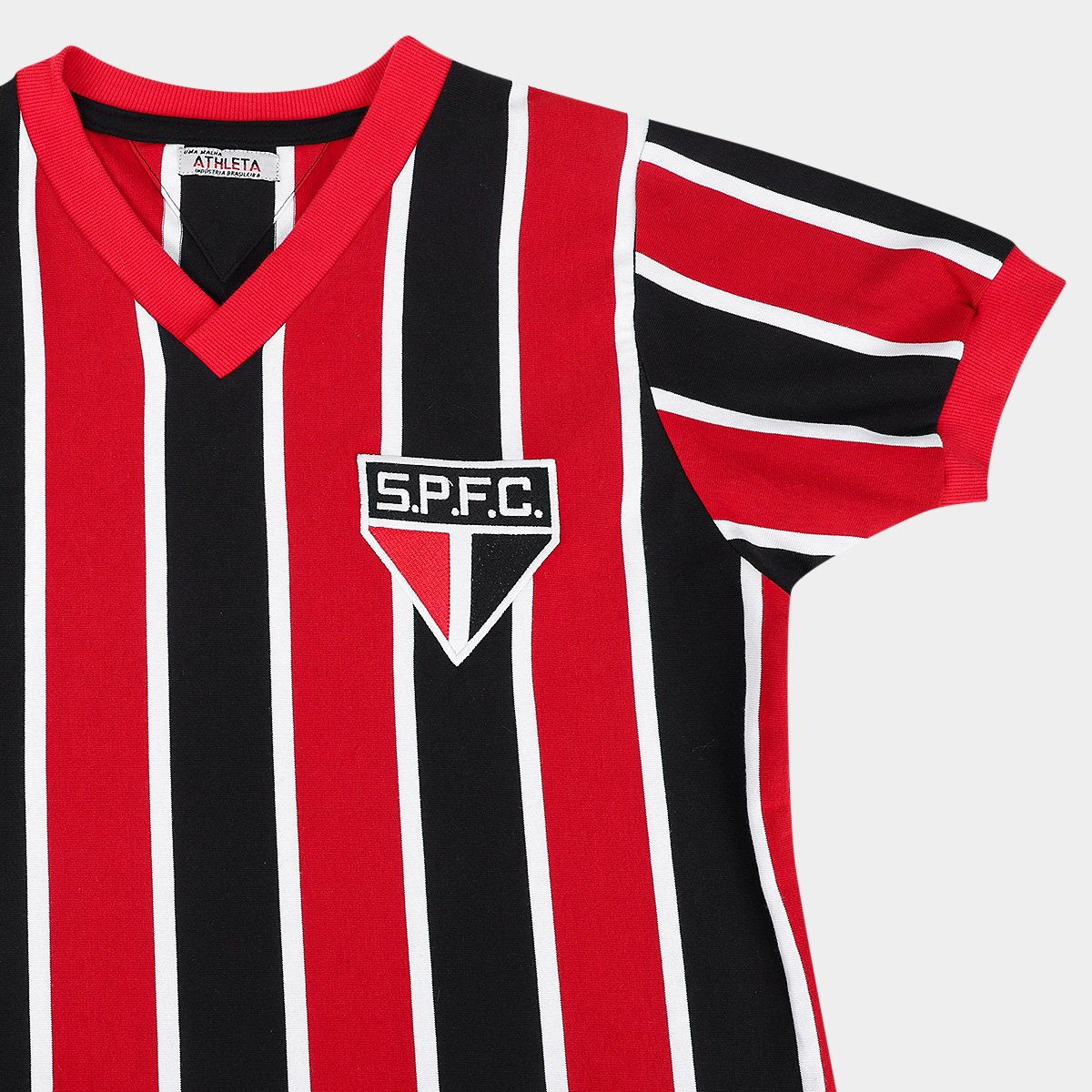 Camisa Retrô São Paulo Athleta Masculina - Tam: P - 5