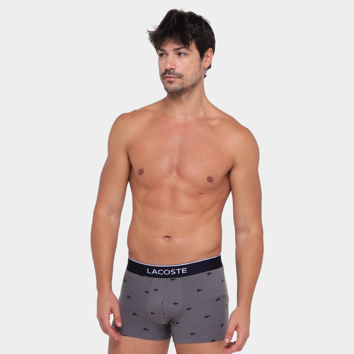 Kit Cueca Boxer Trunk Lacoste 3 Peças - Tam: P - 1