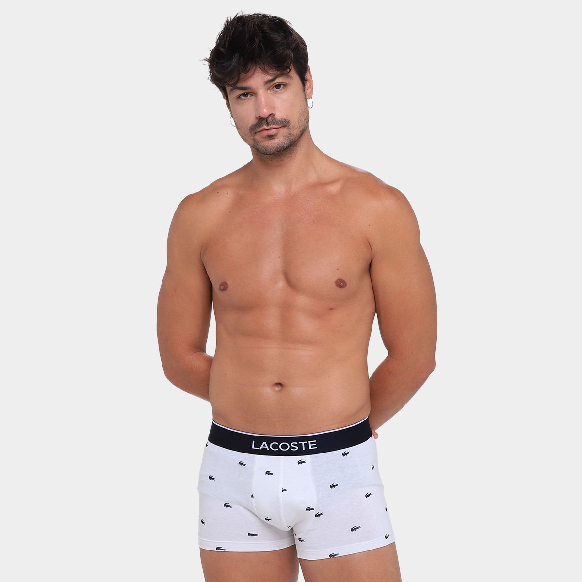 Kit Cueca Boxer Trunk Lacoste 3 Peças - Tam: P - 4