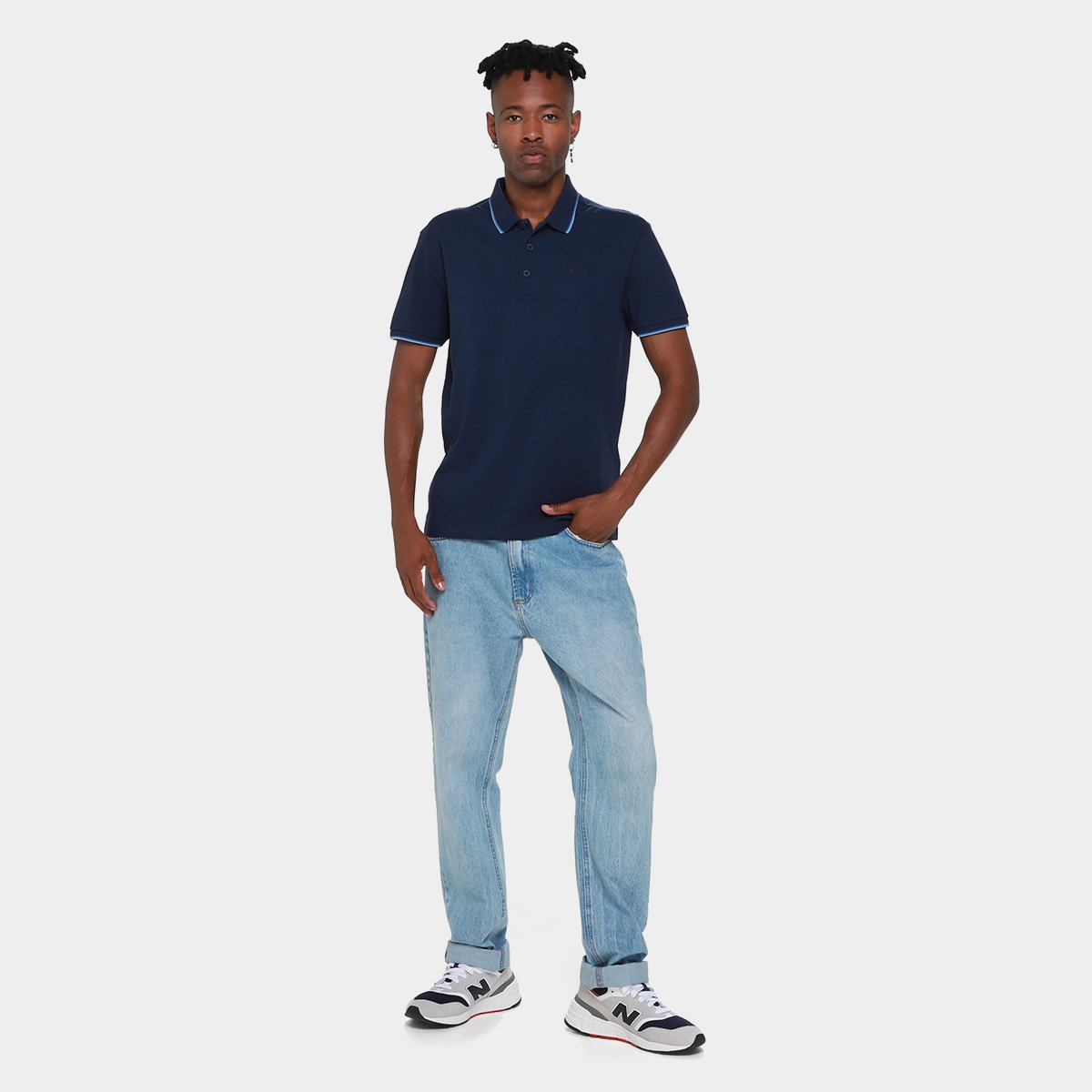 Camisa Polo Ellus Piquet Melange Classic Masculina - Tam: P - 3