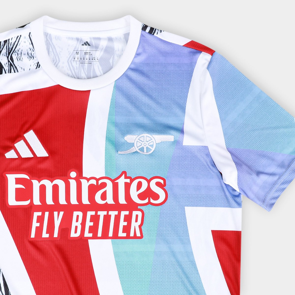 Camisa Arsenal 25/26 Pré Jogo Adidas Masculina - Tam: P - 5