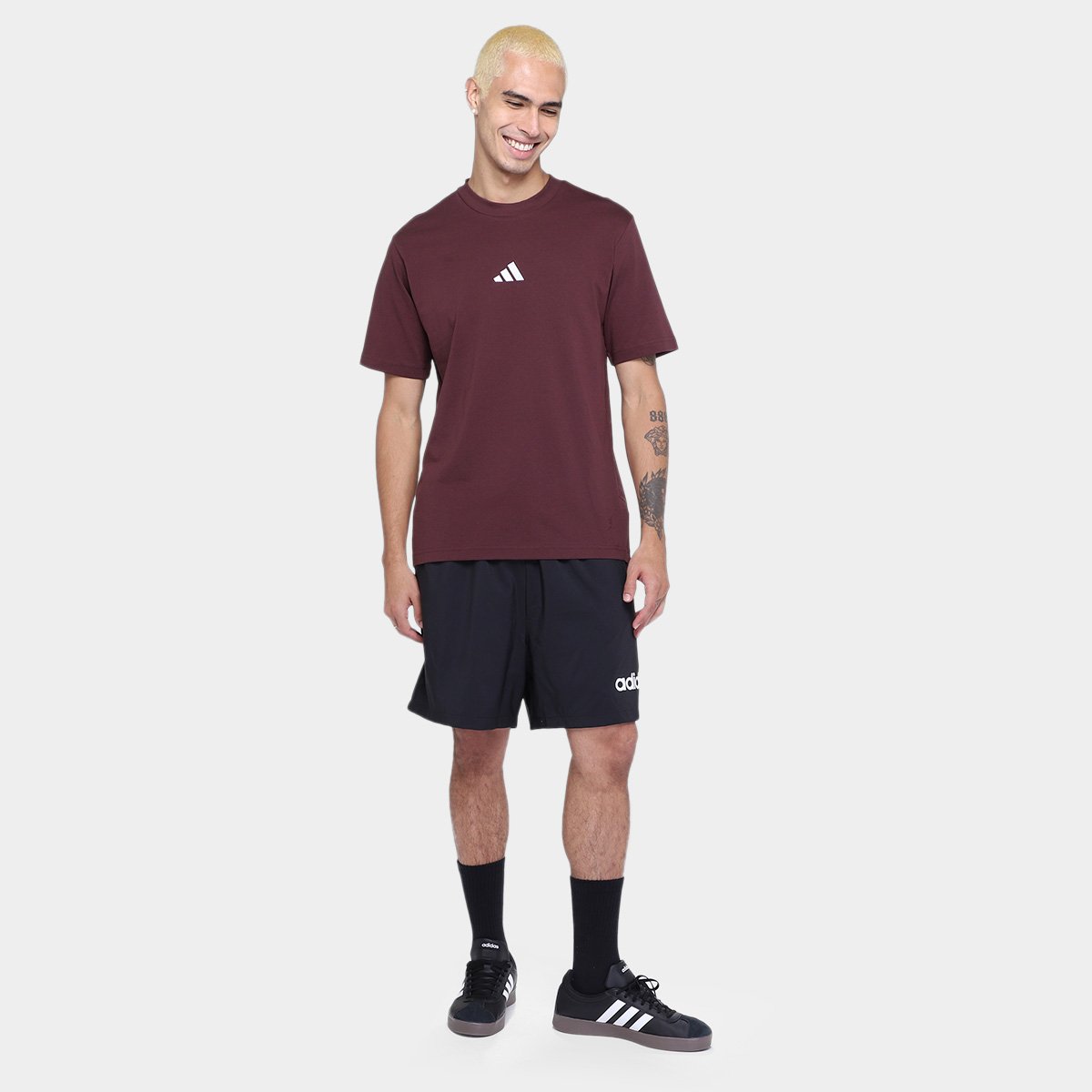 Camiseta Adidas Small Logo Masculina - Tam: M - 3