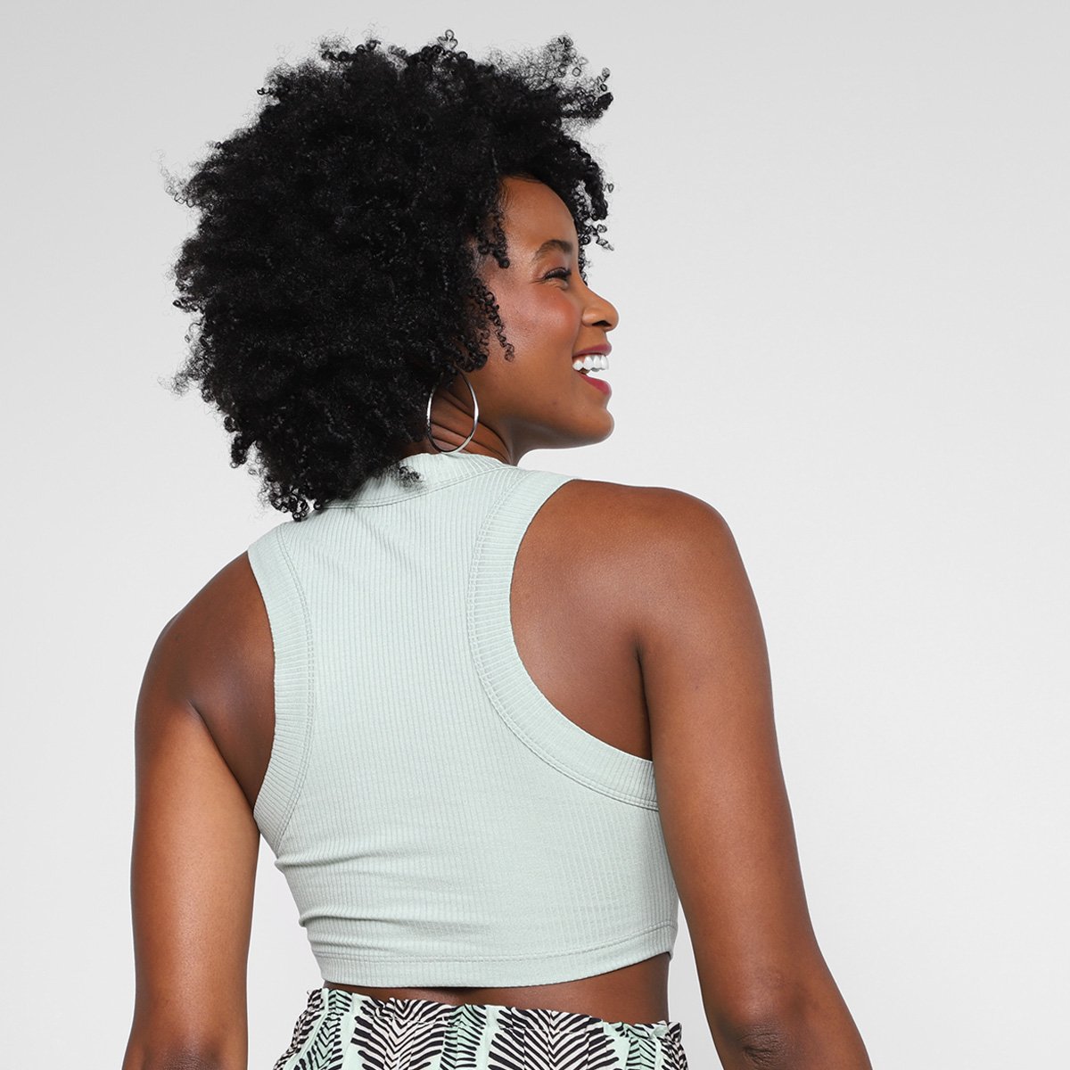 Regata All's Cropped Canelado Feminino - Tam: GG - 1