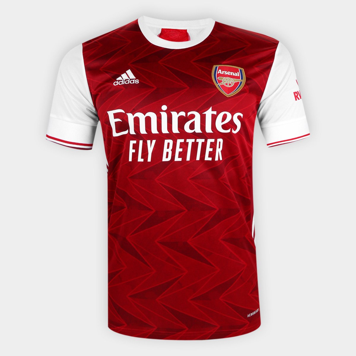 Camisa Arsenal Home 20/21 s/nº Torcedor Adidas Masculina