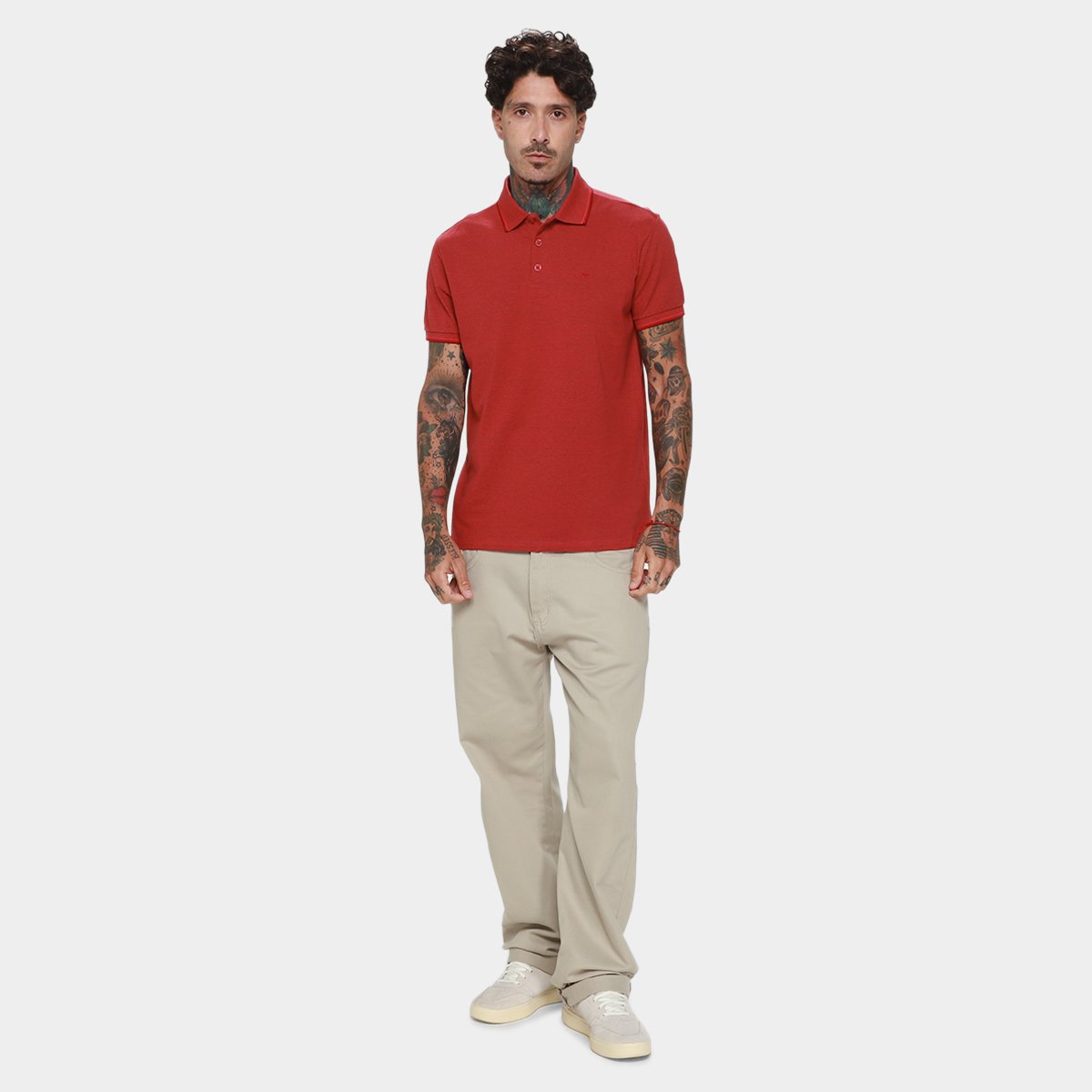 Camisa Polo Ellus Piquet Melange Classic Masculina - Tam: P - 3