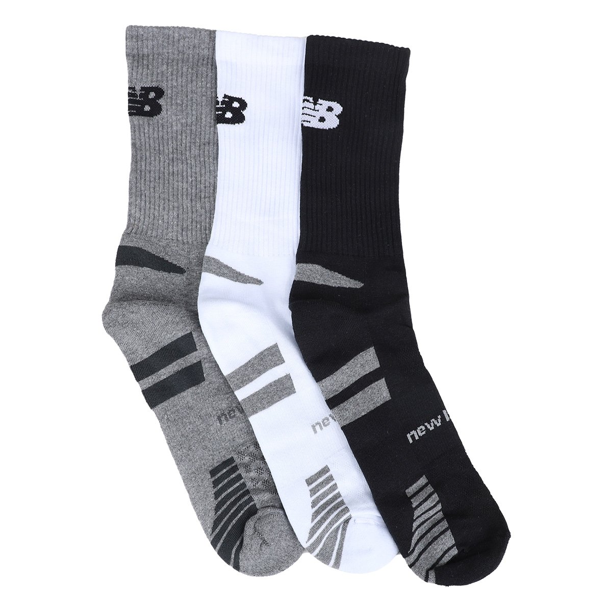 Kit Meia New Balance c/ 3 Pares Masculina - Tam: 39/43 - 4