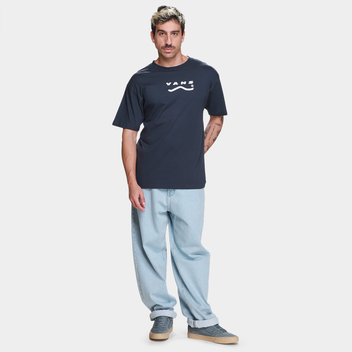 Camiseta Vans Determined Masculina - Tam: P - 3