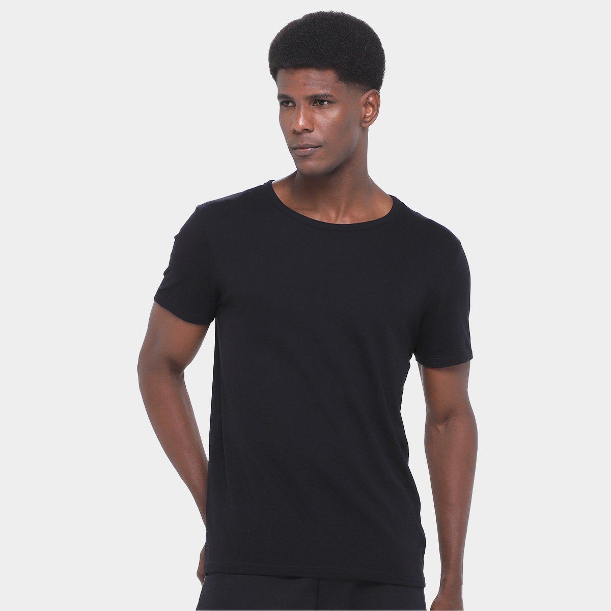 Kit Camiseta Hering C/ 5 Peças Masculina - Tam: M - 1