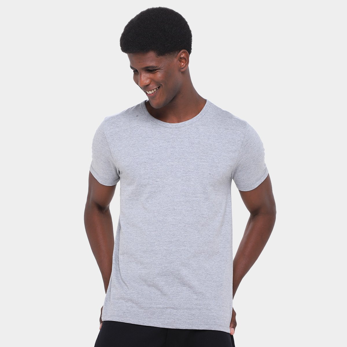 Kit Camiseta Hering C/ 5 Peças Masculina - Tam: M - 4