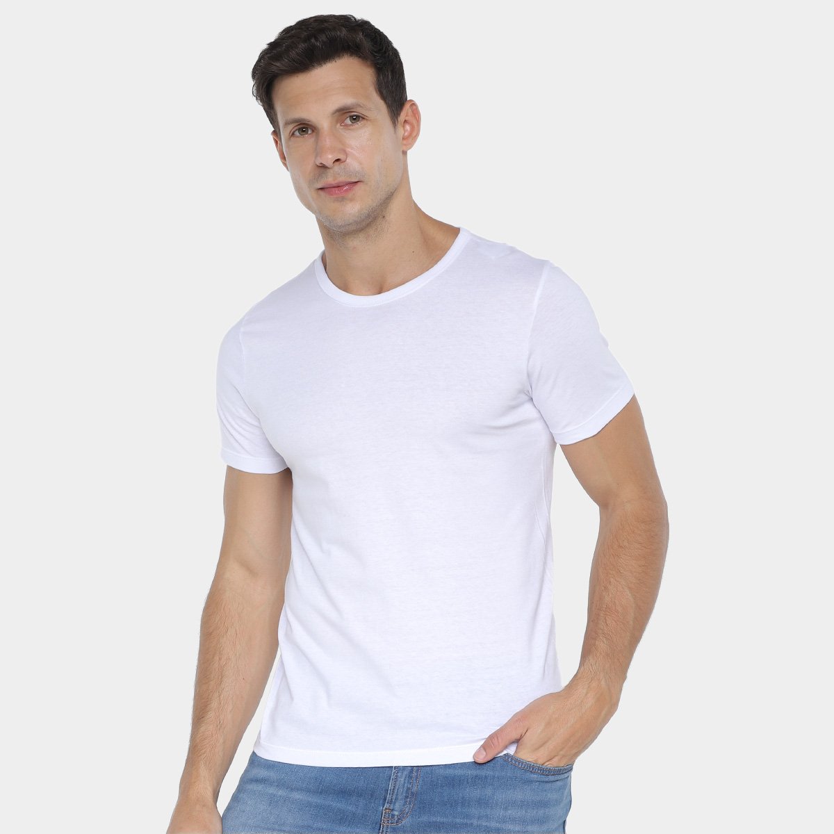 Kit Camisetas Hering Slim Básicas 2 Peças Masculino - Tam: P - 3