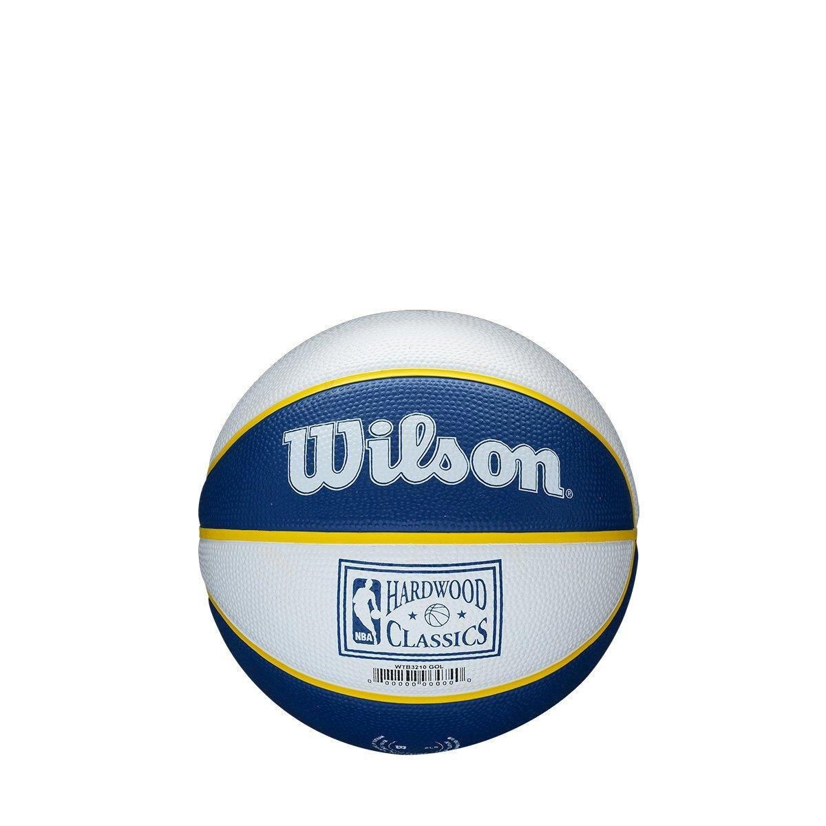 Mini Bola de Basquete NBA Retrô Golden State Warriors Wilson #3 - 2