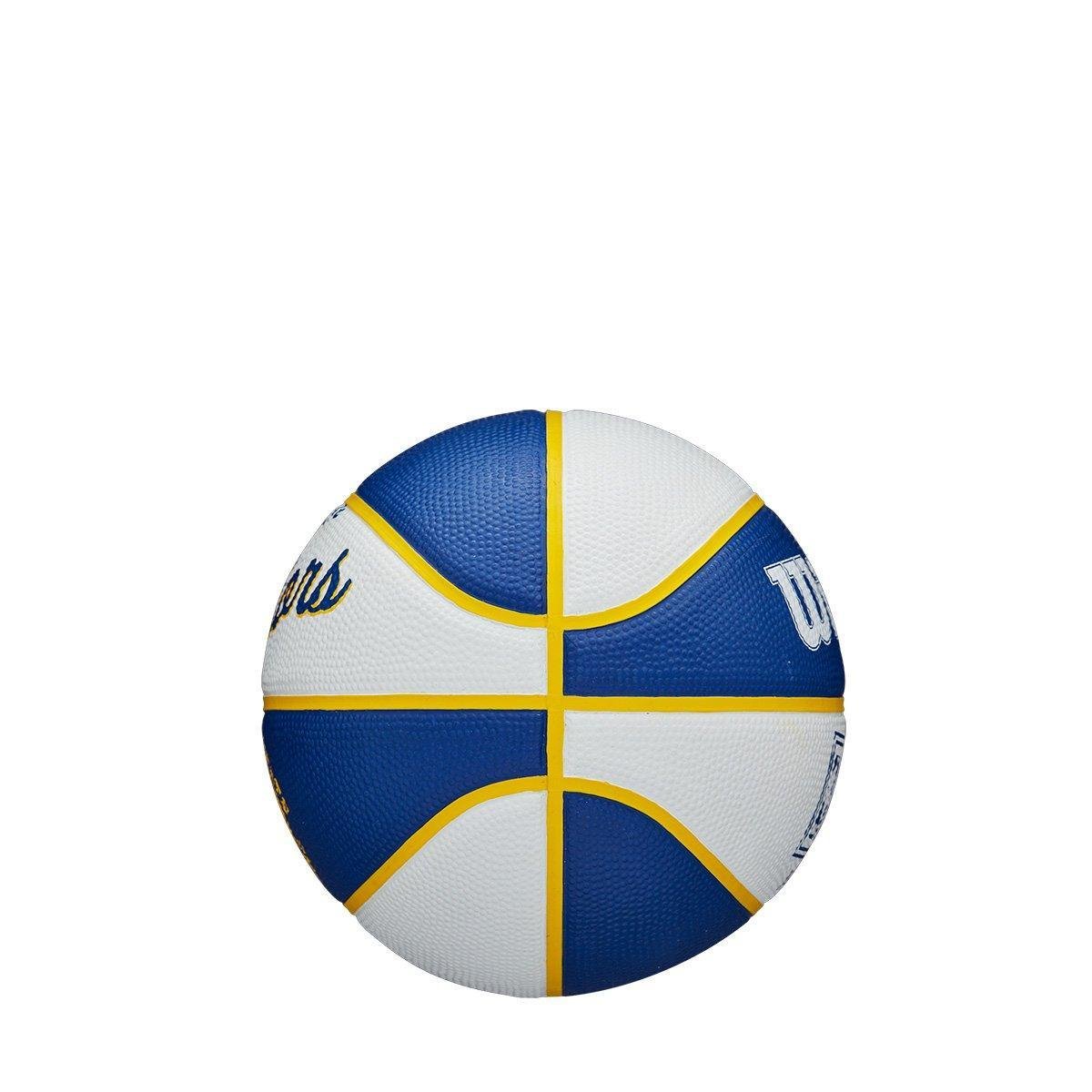 Mini Bola de Basquete NBA Retrô Golden State Warriors Wilson #3 - 4