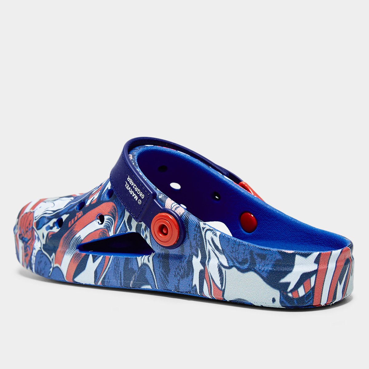 Sandália Infantil Grendene Kids Marvel Print Babuche Menino - Tam: 28 - 2