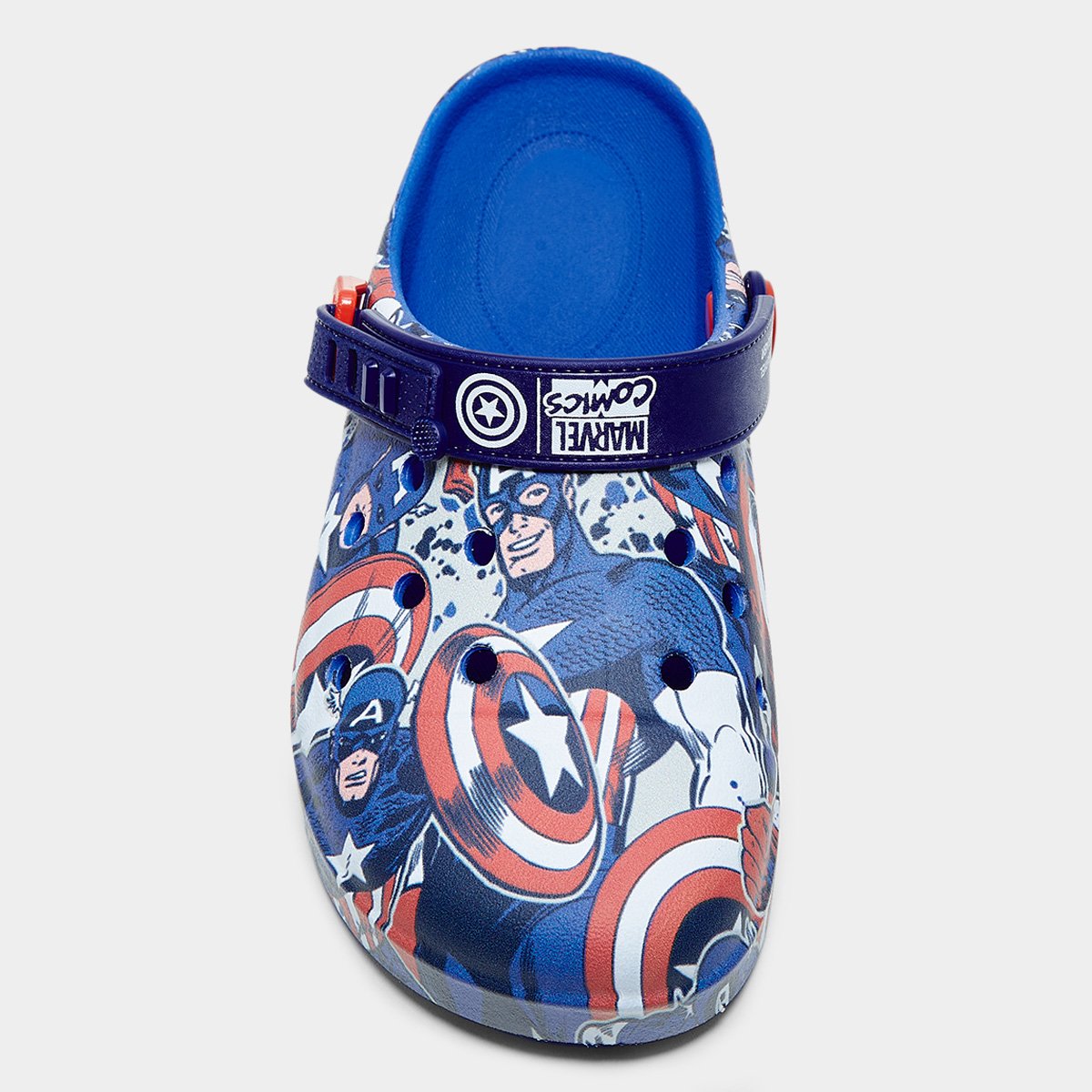 Sandália Infantil Grendene Kids Marvel Print Babuche Menino - Tam: 28 - 3