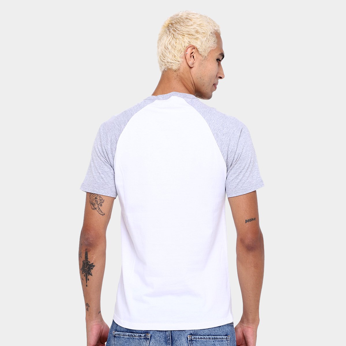 Kit Camiseta Básicos Raglan  2 Peças Masculina - Tam: P - 2