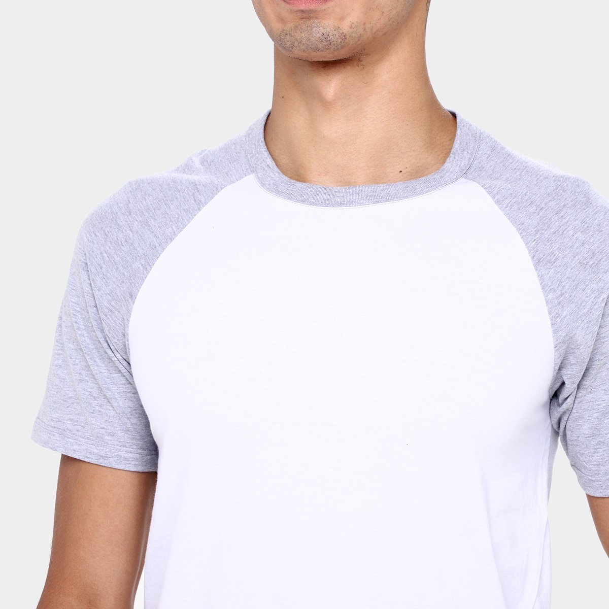 Kit Camiseta Básicos Raglan  2 Peças Masculina - Tam: P - 3