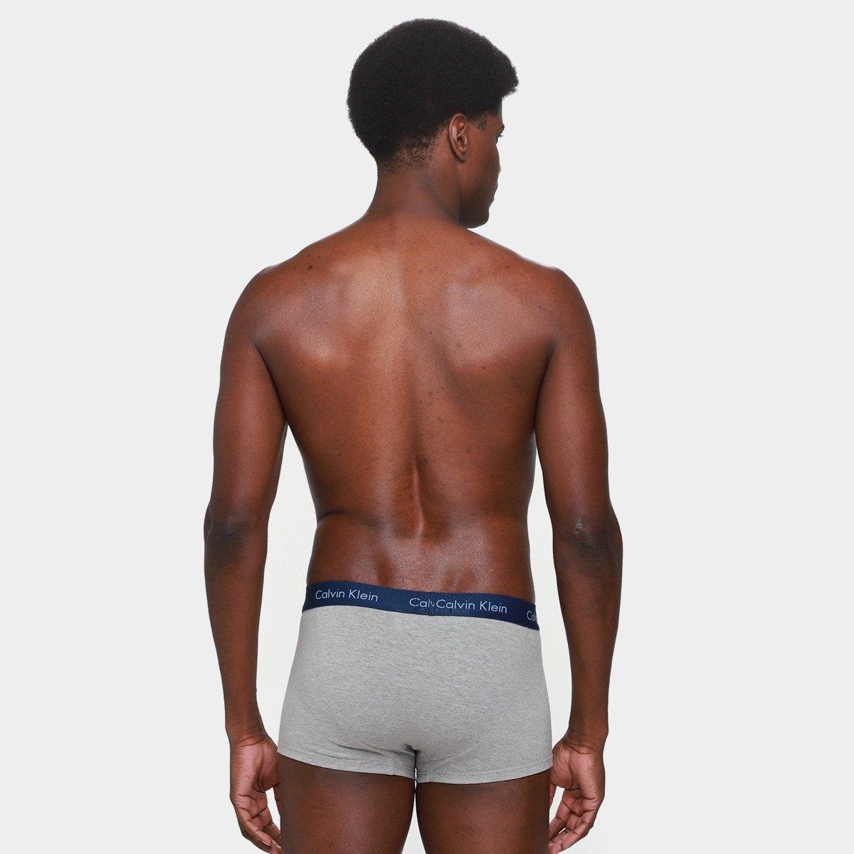 Kit Cueca Boxer Calvin Klein Low Rise Trunk Classic 3 Peças - Tam: M - 2