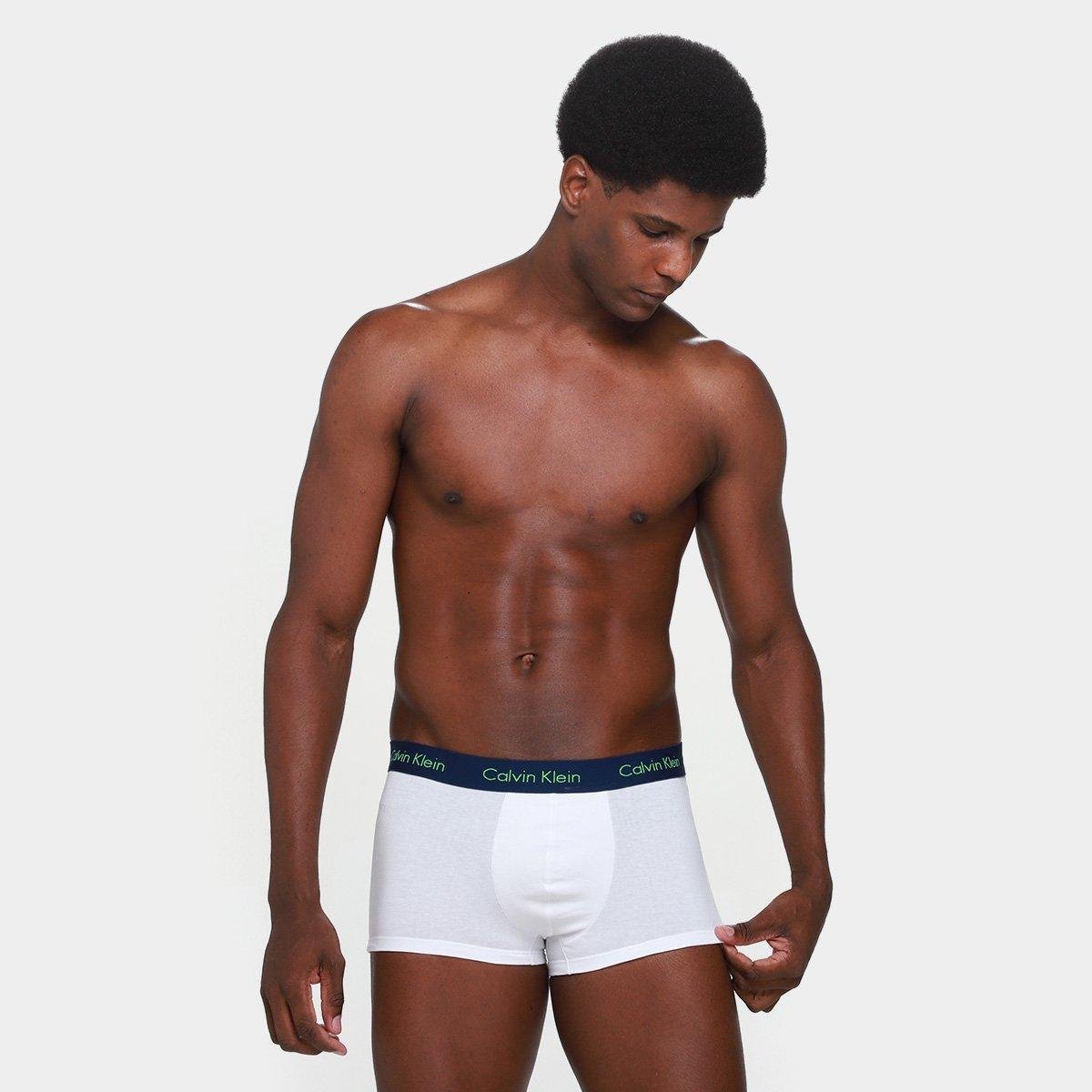 Kit Cueca Boxer Calvin Klein Low Rise Trunk Classic 3 Peças - Tam: M - 3