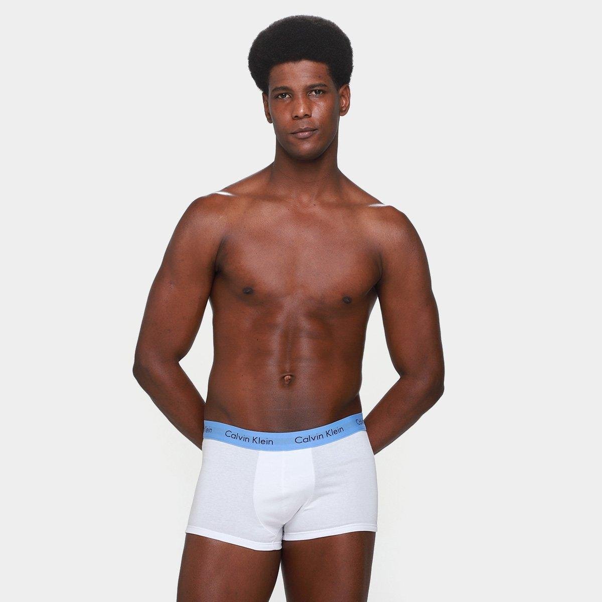 Kit Cueca Boxer Calvin Klein Low Rise Trunk Classic 3 Peças - Tam: M - 4