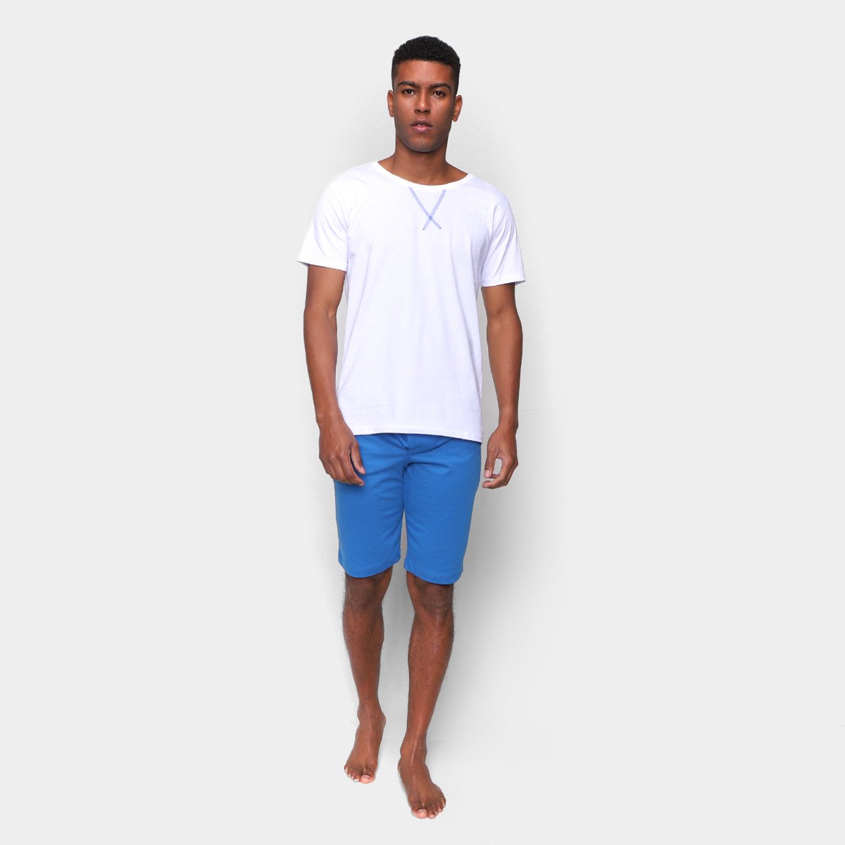 Pijama Curto Volare Liso Masculino
