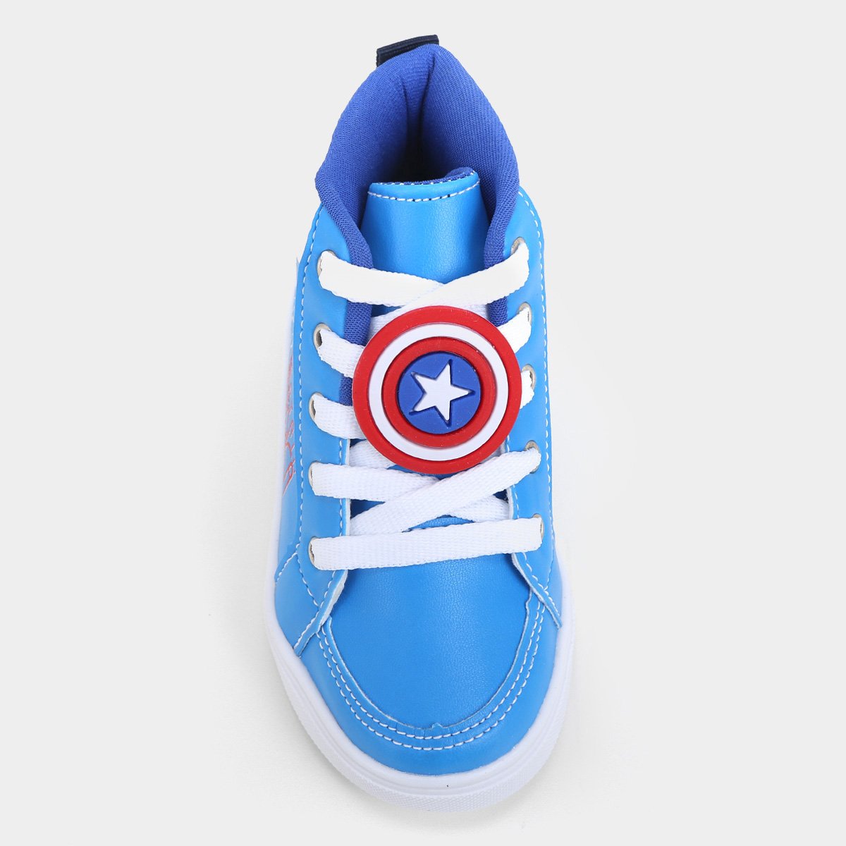 Tênis Cano Alto Bebê Marvel Capitão América Menino - Tam: 23 - 2
