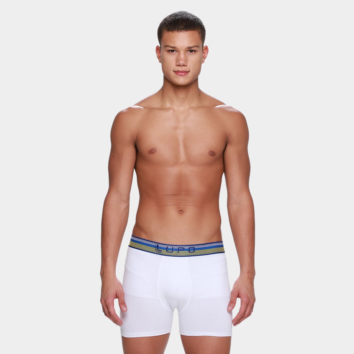 Kit Cueca Boxer Lupo Masculina - 10 Peças - Tam: P - 5