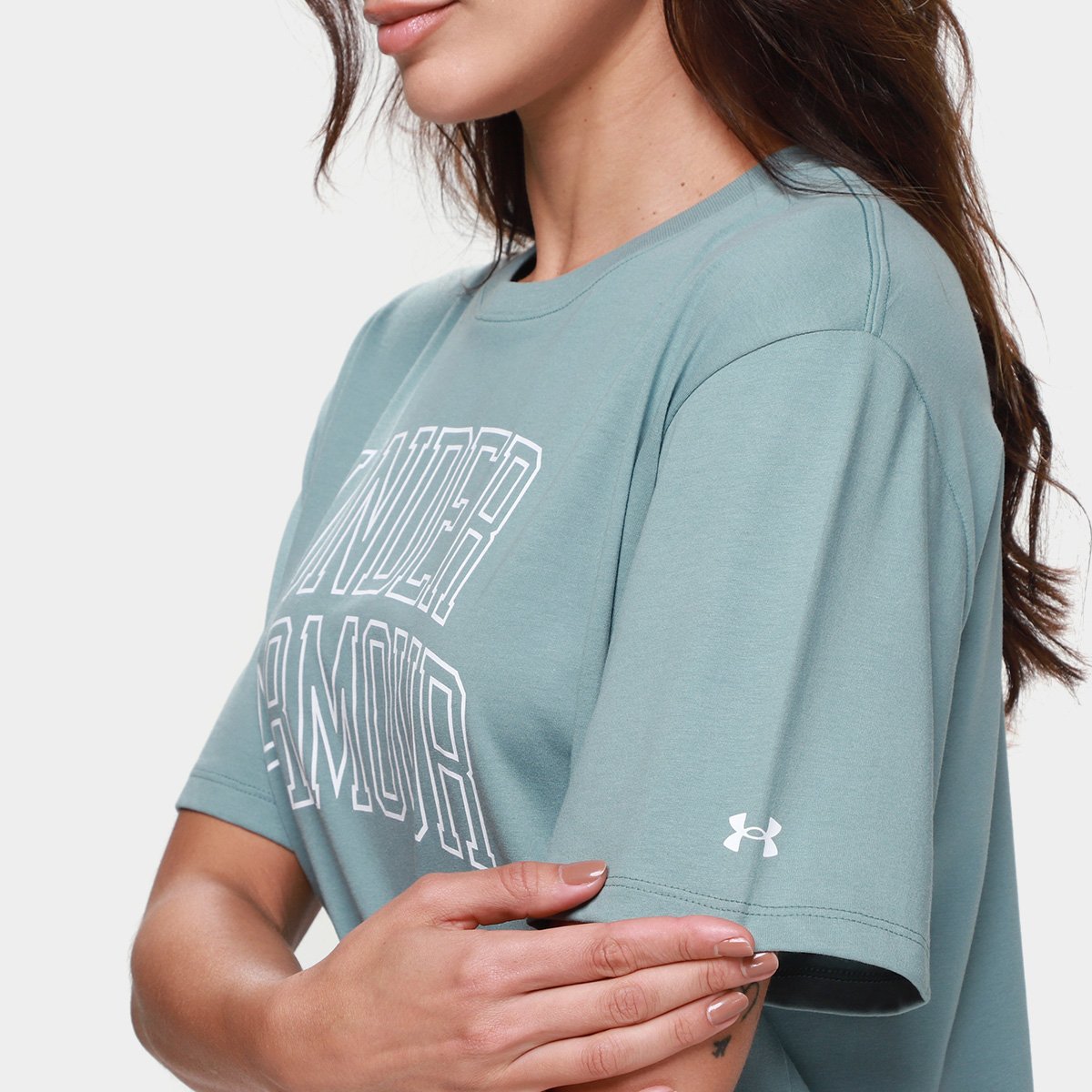 Camiseta Under Armour MC Rival OS Camp Feminina - Tam: P - 2