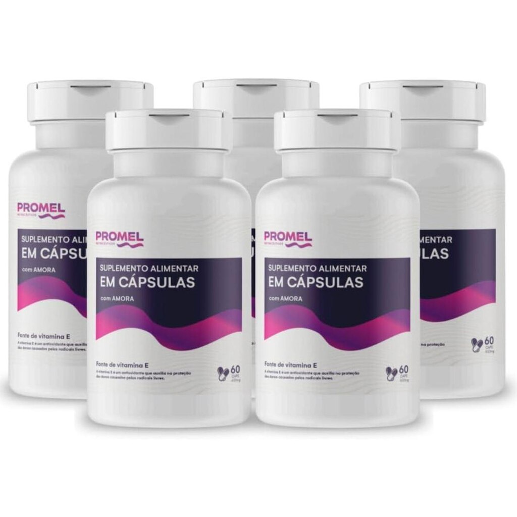5x Amora Promel 60 Capsulas de 510mg