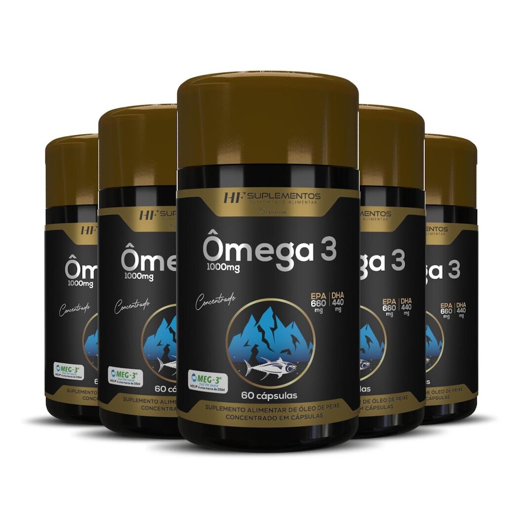 5X OMEGA 3 ALASCA 33/22 CONCENTRADO 60CAPS HF SUPLEMENTOS