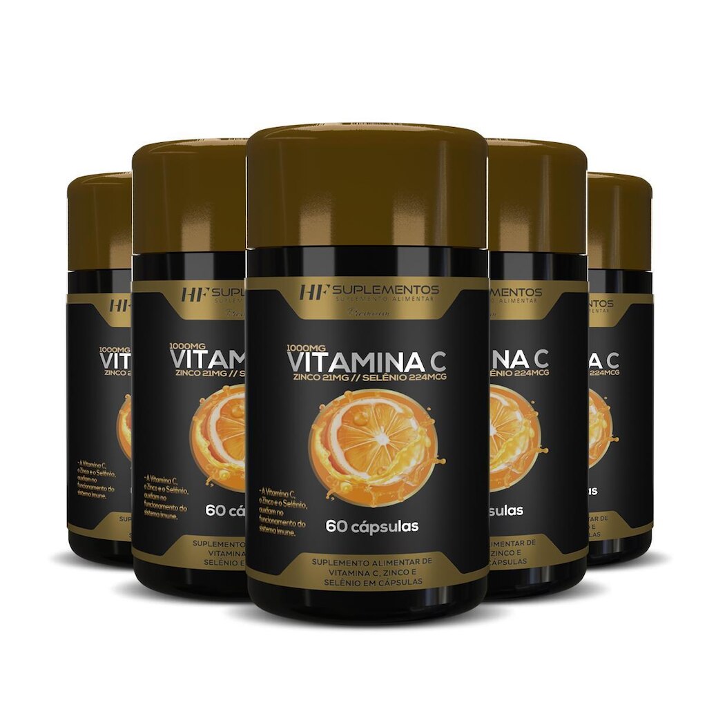 5x VITAMINA C PREMIUM 60 CAPS HF SUPLEMENTOS