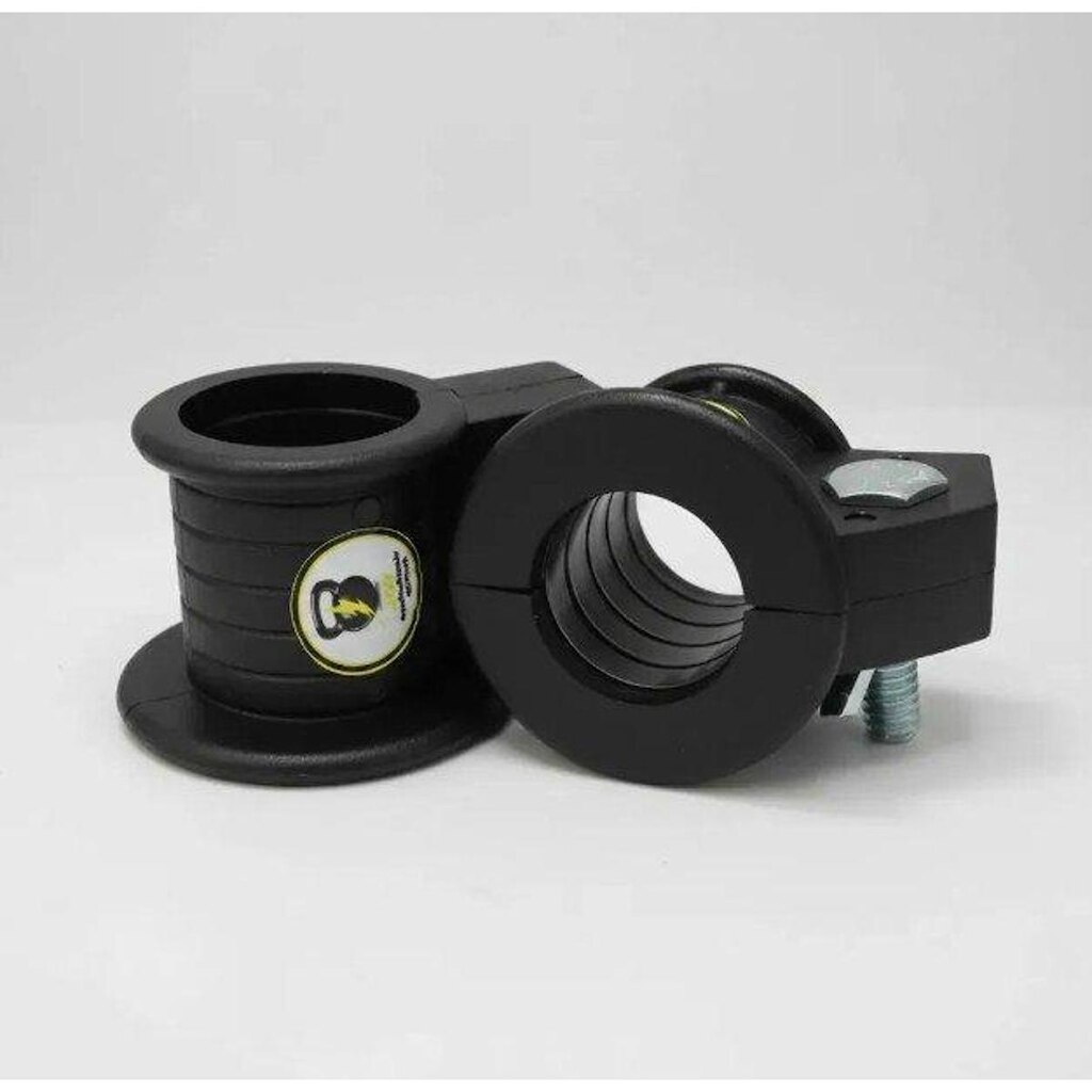 6 Presilha Injetada 25mm Trava de Pesos Barra Halter Pump Academia JFIT