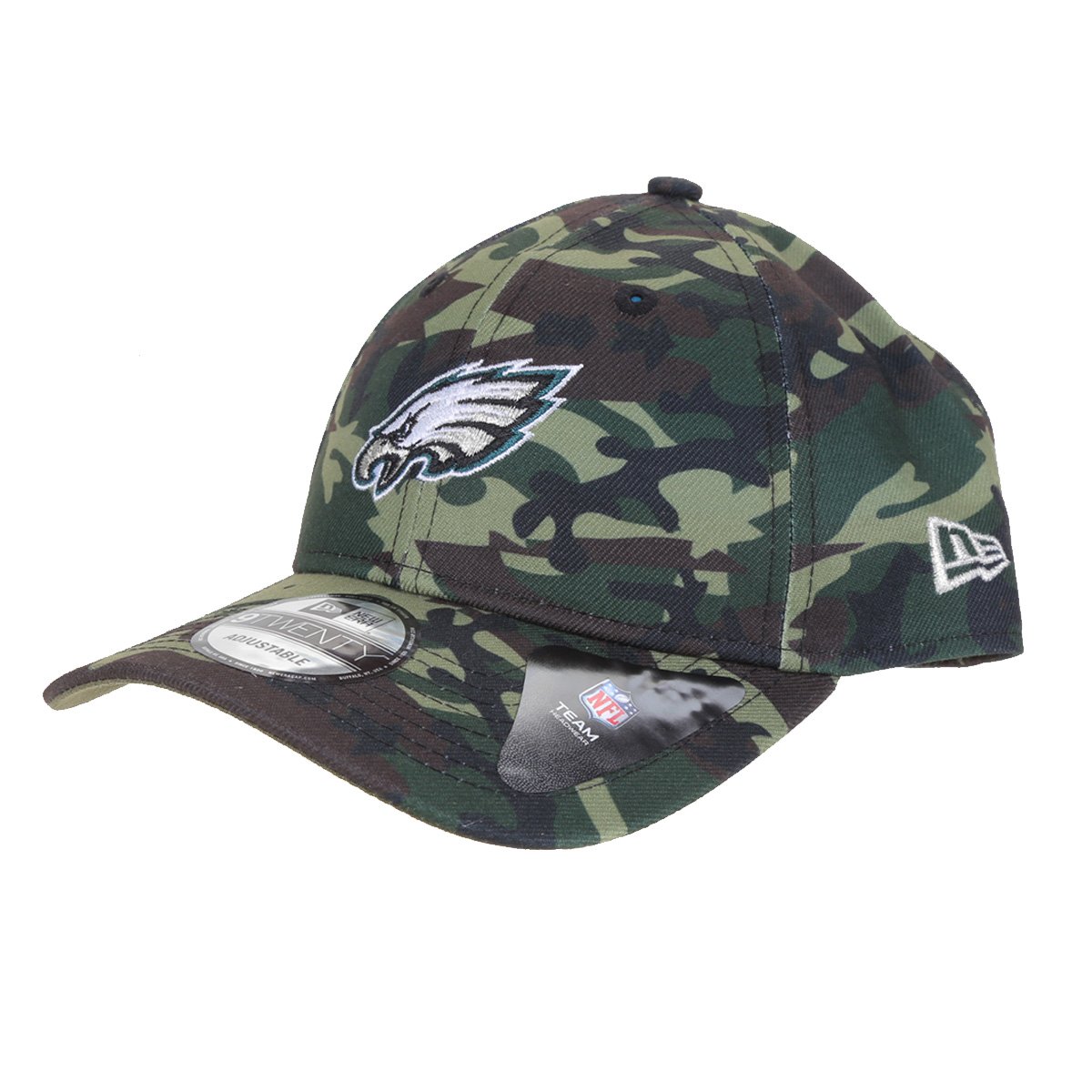 Boné New Era NFL Philadelphia Eagles Aba Curva Strapback Military Full Print 9Twenty