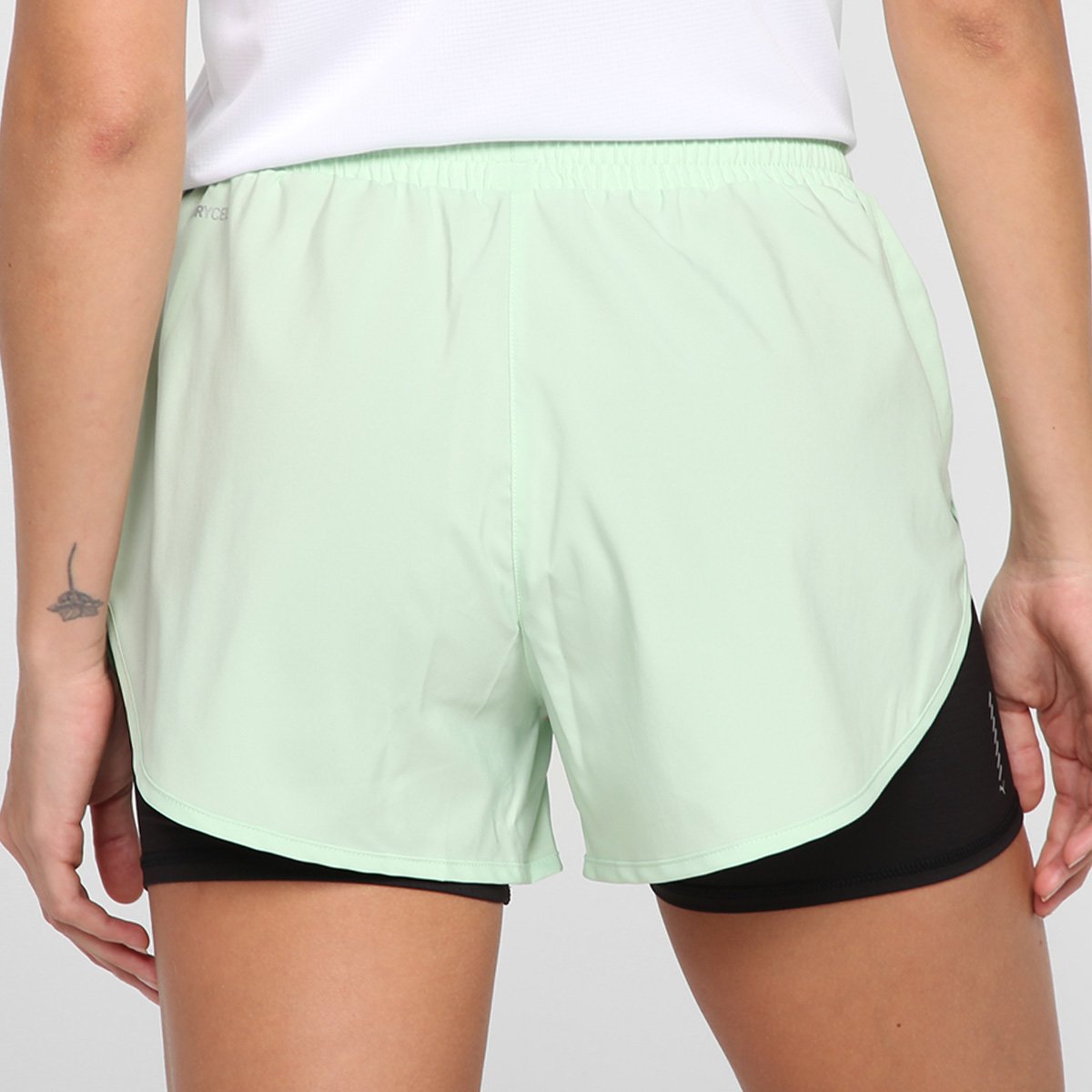 Short Puma Run Favorite Woven 2 em 1 3" Feminino - Tam: GG - 1