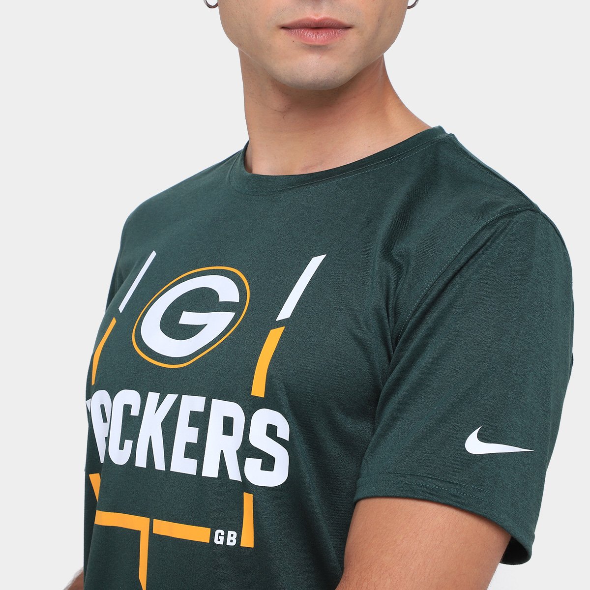 Camiseta Nike NFL Green Bay Packers Legend Goal Post Masculina - Tam: M - 2