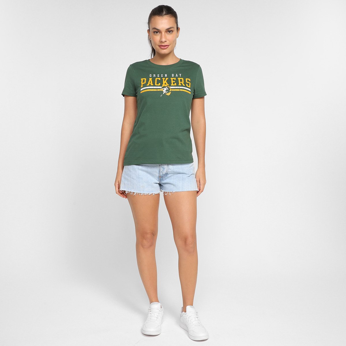 Camiseta Nike NFL Green Bay Packers Historic Feminina - Tam: EP - 3
