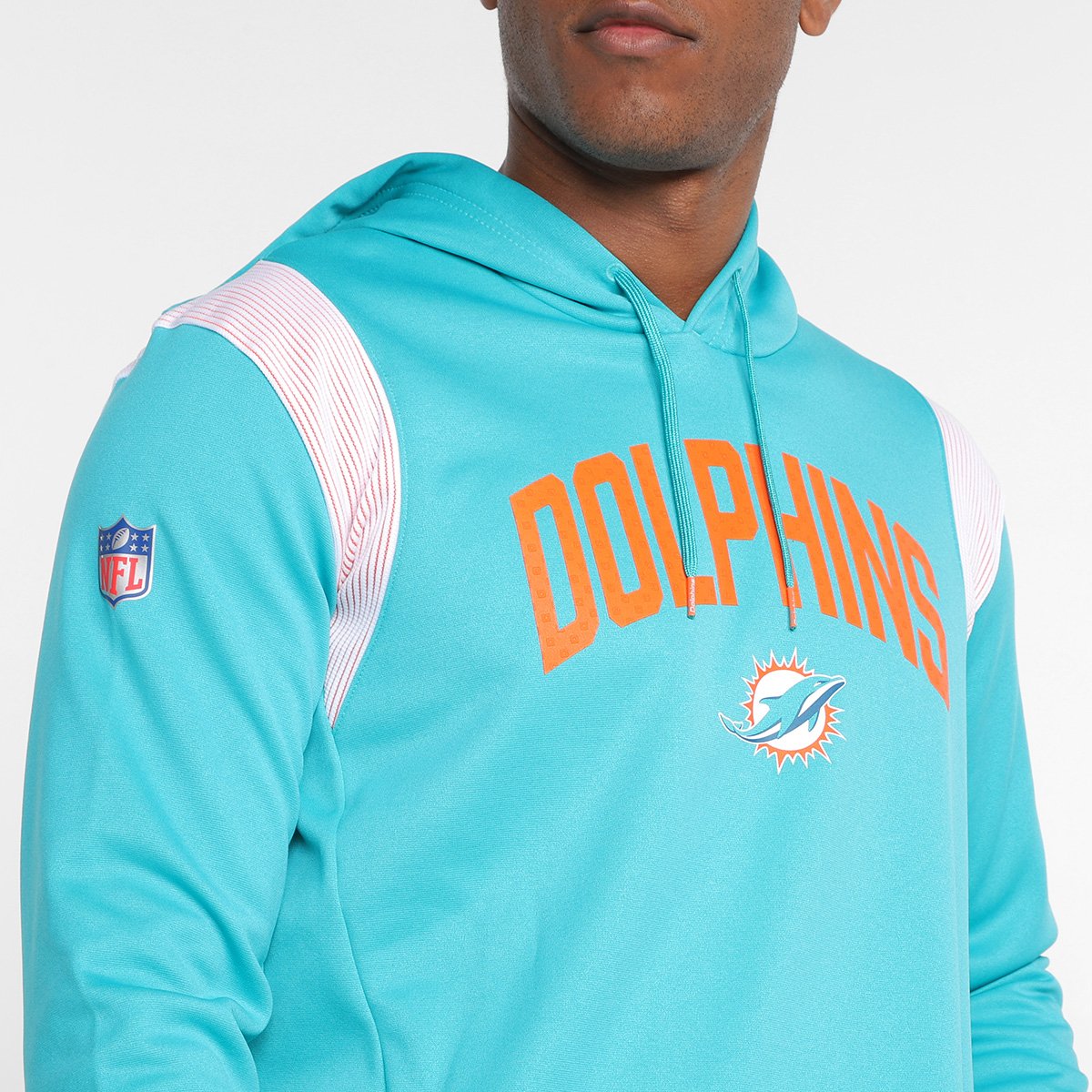 Moletom NFL Miami Dolphins Nike C/ Capuz Masculino - Tam: GG - 2
