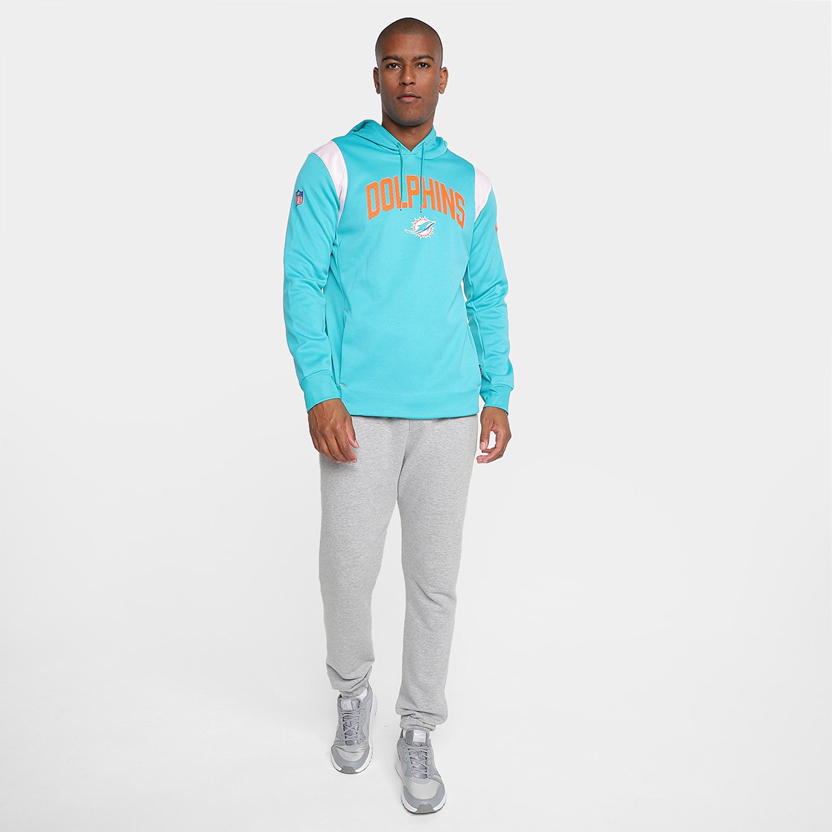 Moletom NFL Miami Dolphins Nike C/ Capuz Masculino - Tam: GG - 3