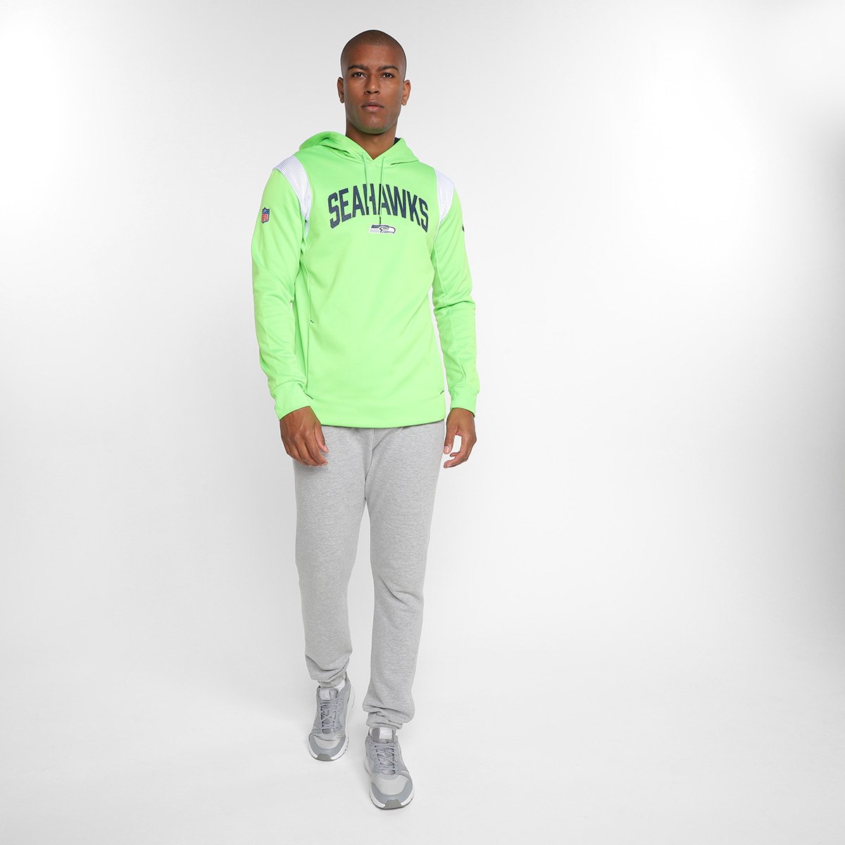 Moletom NFL Seattle Seahawks NikePullover Masculino - Tam: M - 3