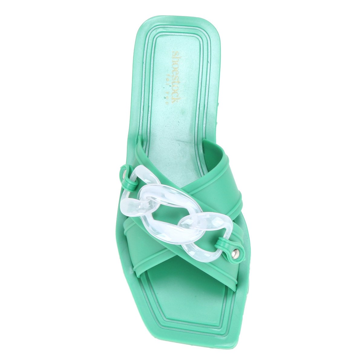 Rasteira Shoestock For You Tiras Cruzadas Corrente - Tam: 35/36 - 3